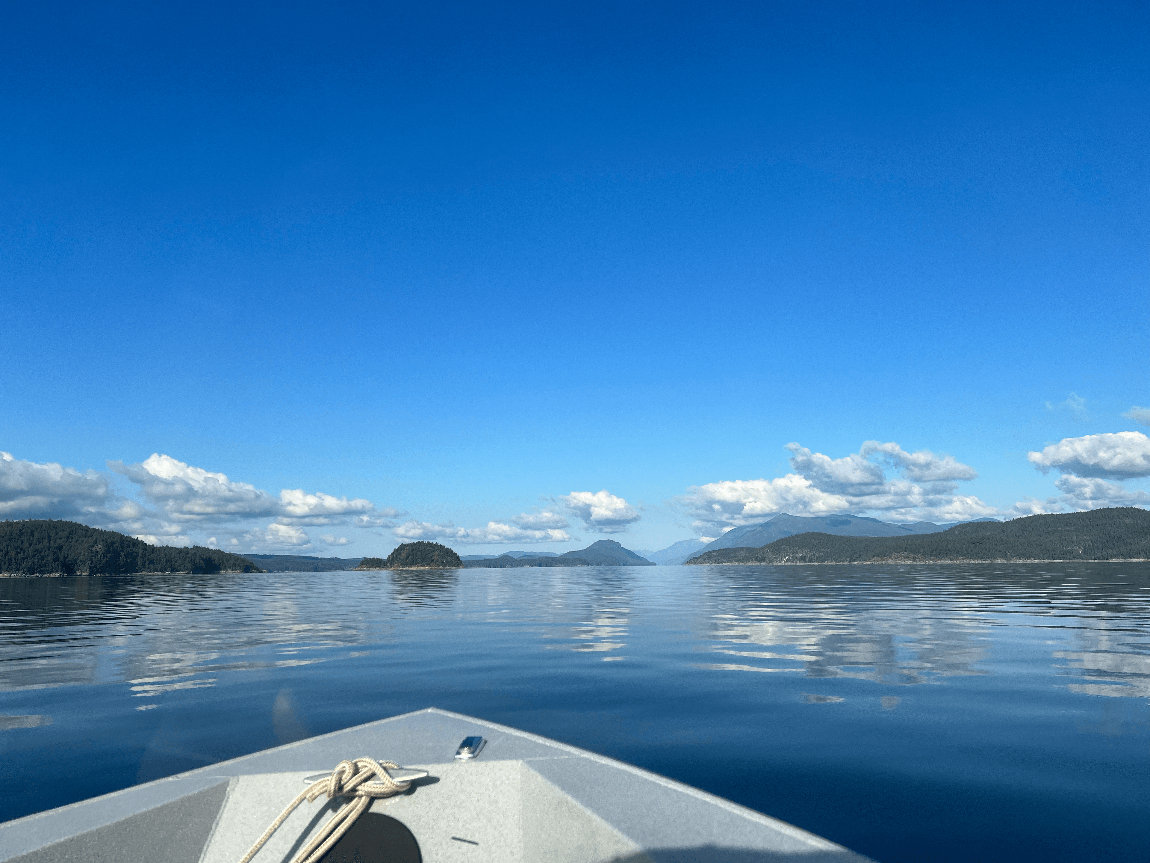 View from boat on Desolation Sound