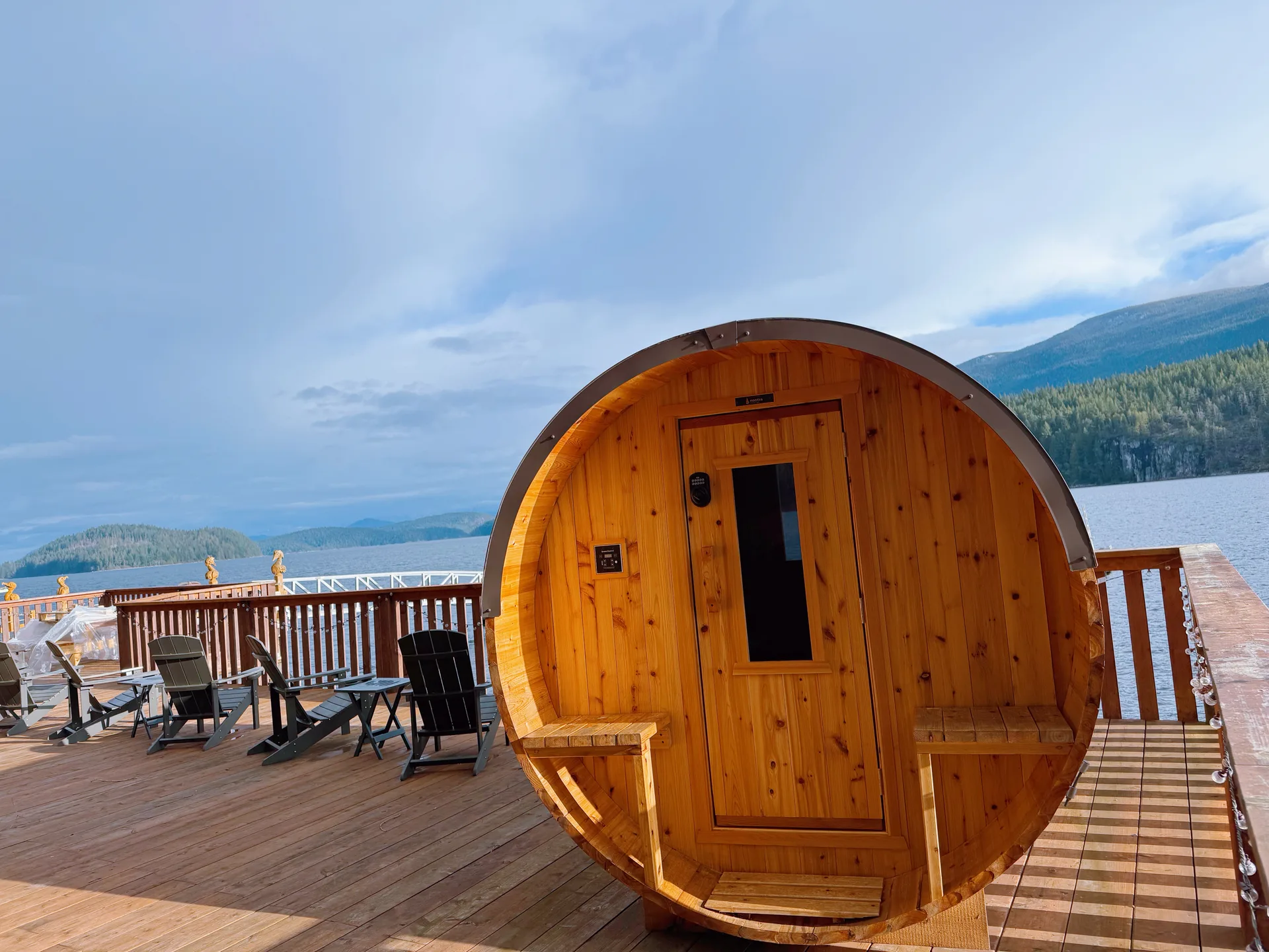 Oceanfront Barrel Sauna